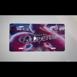 Queens License Plate Cover